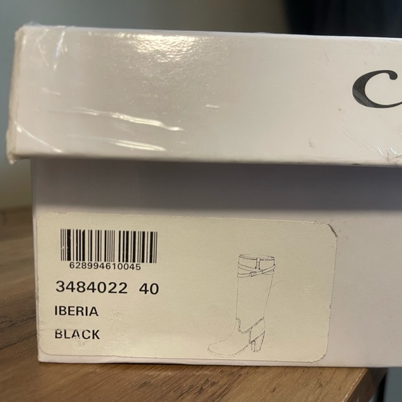 La Canadienne designer black leather knee high boots - Picture 9 of 11